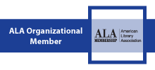 ALA organizational member web badge (blue)