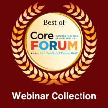 Logo for Best of Core Forum 2023 Webinar Collection.