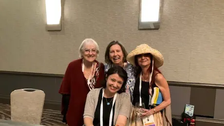 Members of RMRT with Beth Kander, author of I Made It Out of Clay