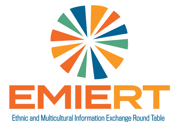 EMIERT: Ethnic and Multicultural Information Exchange Round Table logo