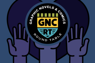 The round GNCRT logo is at the center of a large dark purple heart with lighter purple hands reaching up to volunteer.