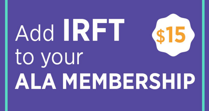 Text graphic - Add IFRT to your ALA Membership for $15