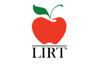 LIRT logo with apple