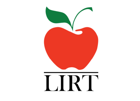 LIRT logo with apple