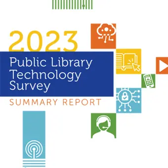 Report cover: 2023 Public Library Technology Survey Summary Report